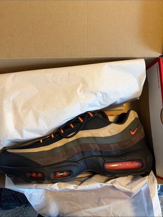Nike Other - Nike Men’s Air Max 95 — Black/Tan/Brown with Orange Accents